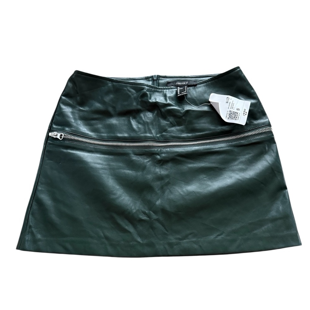 Forever 21 Black Faux Leather Mini Skirt